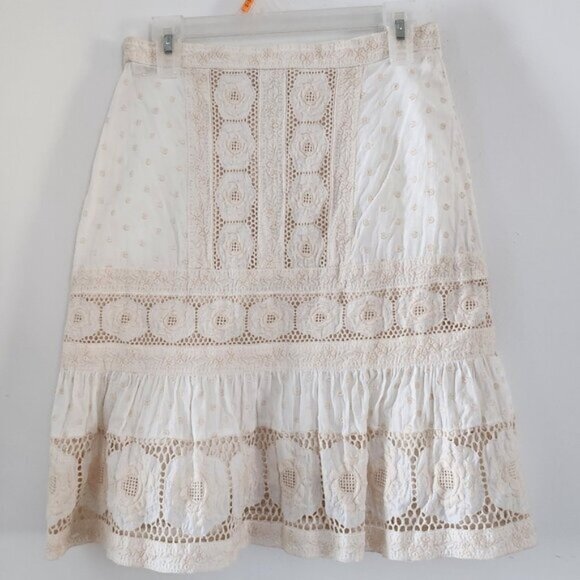 Zimmermann Prima Dot Broiderie Skirt S0 b54 - Picture 7 of 10